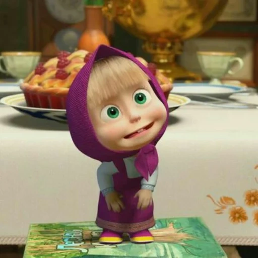 masha, masha from the cartoon masha and the bear, masha and the bear, masha and the bear 1 season, masha and the bear eat