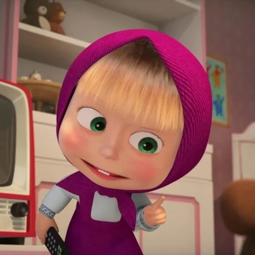 masha and the bear, masha di masha and the bear face, masha dal cartone animato masha e l'orso, masha e l'orso nuova serie, masha e l'orso masha