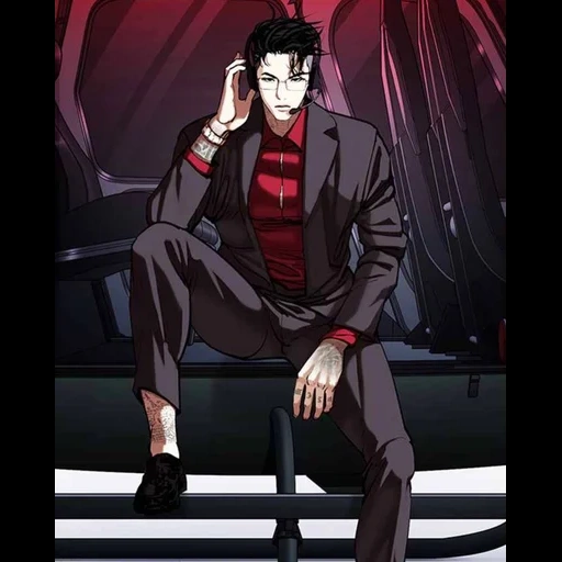 arte anime, manga anime, lucismo samuel, personaggi anime, boss anime mafia