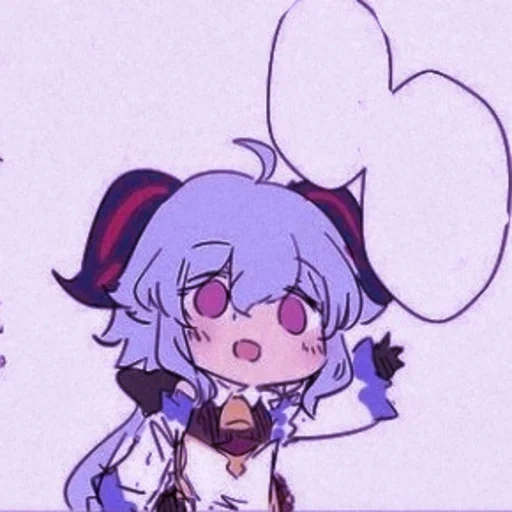 anime carino, personaggi anime, chibi ganyu genshin, disegni carini anime, chibi remilia scarlet