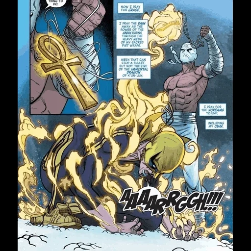cavaliere della luna, comics di zeus marvel, ultimate comics reading, i fumetti caduti del cavaliere oscuro, moonlight knight vs iron fist