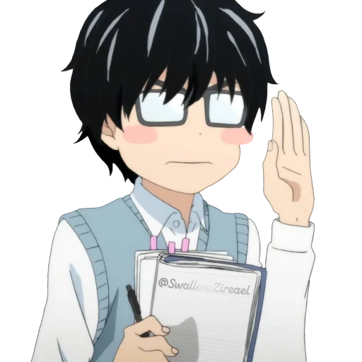 imagen, ray kiriyama, personajes de anime, sangatsu no león, marzo lev kiriyama