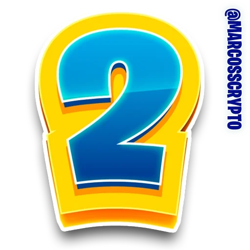 i numeri, segno, numero due, numeri di clippert, logo del marchio
