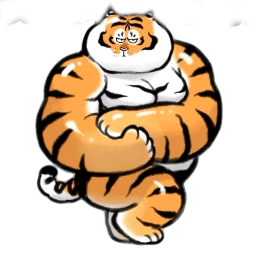 толстый тигр, тигр тигренок, bu2ma_ins тигр, пухлый тигр арт, толстый тигр bu2ma