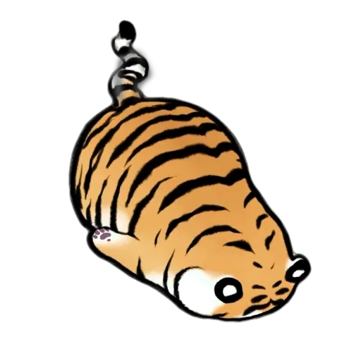 the tiger is cute, the tiger is funny, fat tiger, bu2ma_ins tiger, tiger pattern
