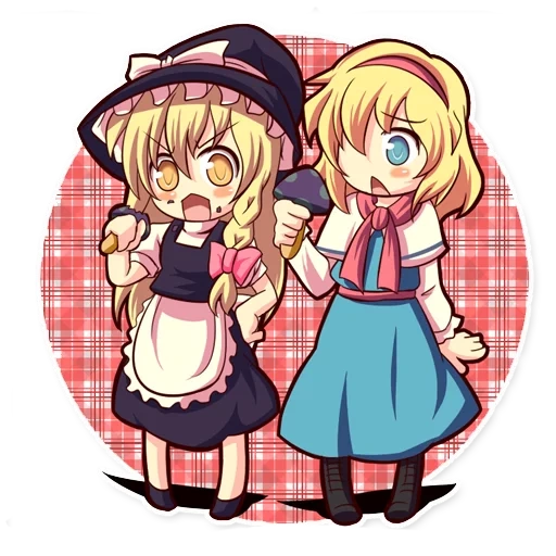 kirisame marisa, marisa touhou, alice margatroid, touhou project, мариса кирисаме и алиса маргатроид