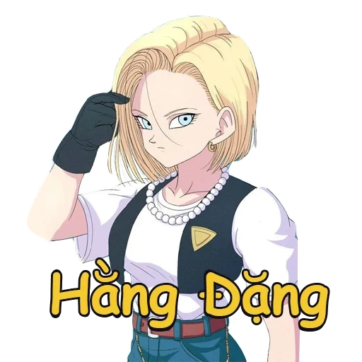 animação, android 18, personagem de anime, longzhuzet, robô de bola dragon 18