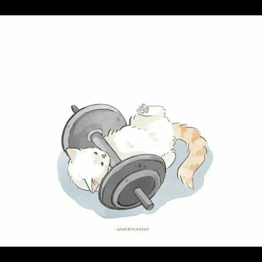dumbbell, figure, illustration, funny pictures