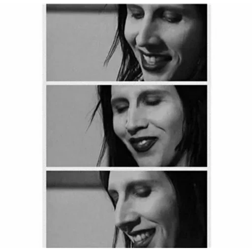 marilyn manson, marilyn manson, marilyn manson smile, marilyn manson teñido amor, sonriendo marilyn manson