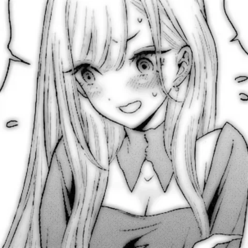 manga, mädchen manga, manga zeichnungen, manga ausschnitte, anime manga marin kitagawa sukkub