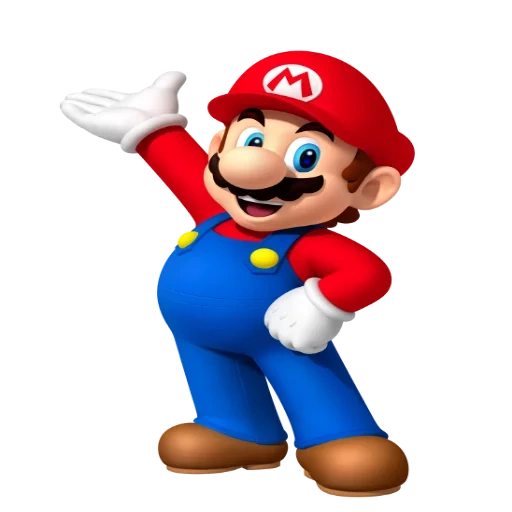 mario, heroes of mario, cartoon network, mario with a white background, mario character games