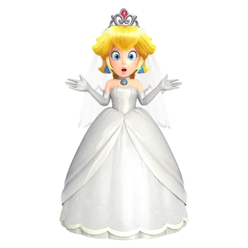 princesa melocotón, princesa mario, princesa mario bobby, boda de melocotón princesa mario, la estatua de amiibo super mario colección de bodas de durazno