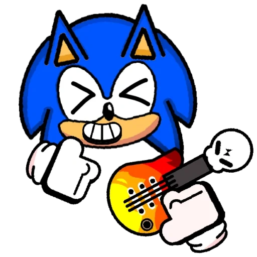 sonic, sonic exe, supersonic retro, guitar sound wave, sonic the hedgehog