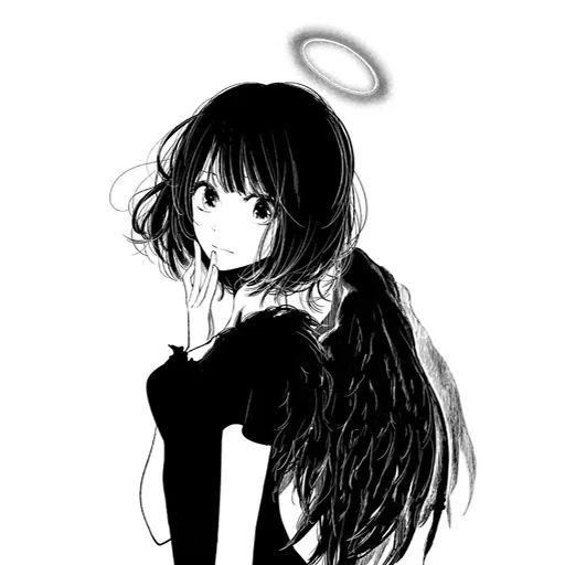 anime cb, anime art, art black and white, cb anime girl, anime black and white
