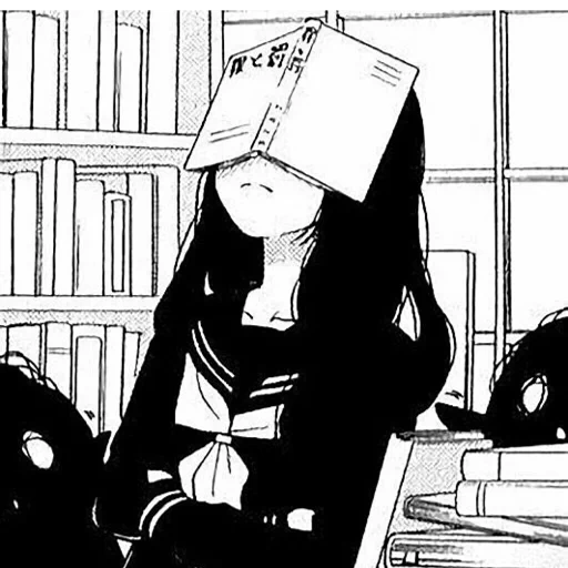 manga anime, anmu panik, anime bilder, anime black and white, moving comic girl