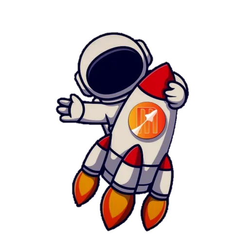 astronauta, patrón de astronauta, vector de cohete astronauta, astronauta de fondo transparente