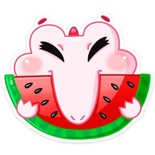 sephir, encantador, kawaii watermelon
