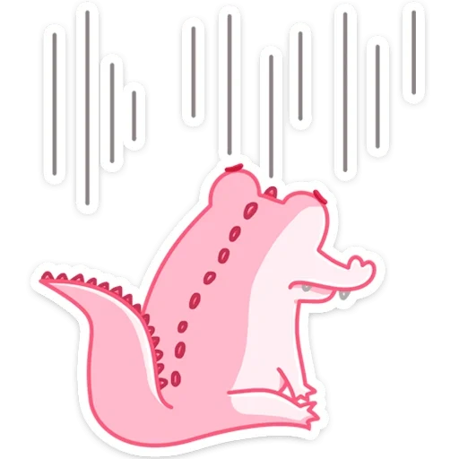 porcs, pink, guimauve crocodile, porcs roses, cochon de dessin animé
