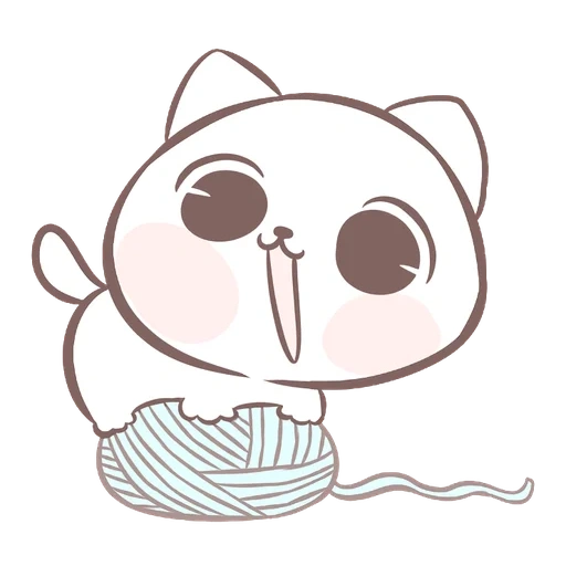 marshmallow puppies, adoráveis gatos kawaii, marshmallow e filhote, lindos desenhos kawaii, desenhos de esboço são nyasty
