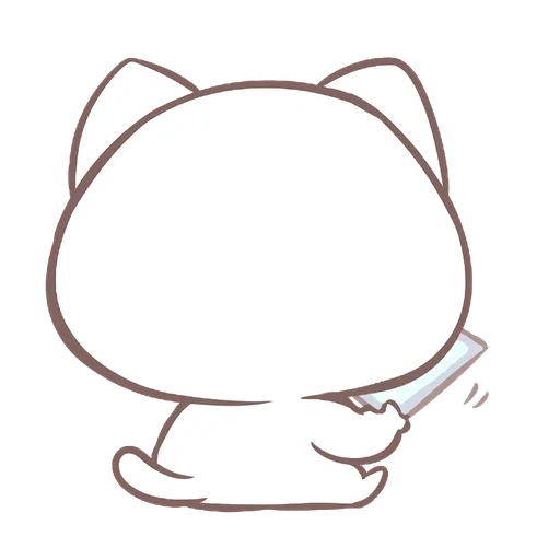 gato, chibi gatos, animais fofos, desenhos fofos de chibi, desenhos fofos em etapas