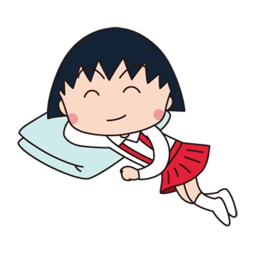 figure, red cliff balls, chibi maruko chan, cartoon characters, chibi maruko-chan