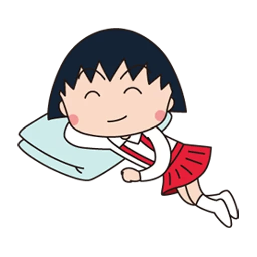 рисунок, чиби маруко чан, чиби маруко, маруко чан, chibi maruko-chan