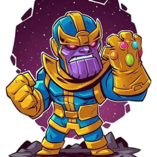 thanos, chibi thanos, tanos chibik, derek laufman, thanos