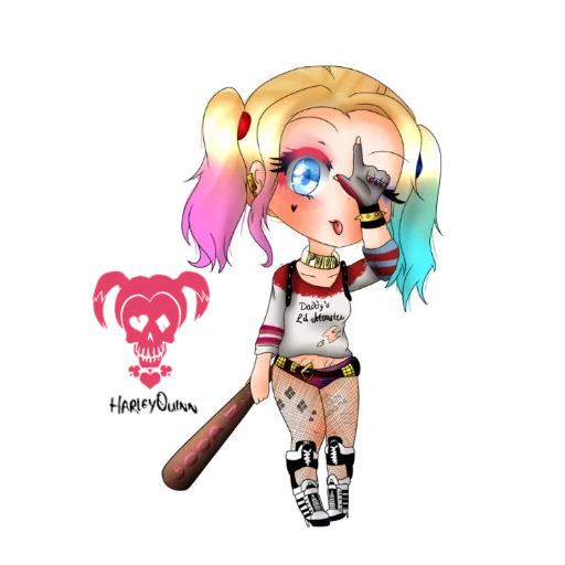 chibi harley, harley queen, harley suicide squad, harley queen suicide squad, harley queen suicide squad