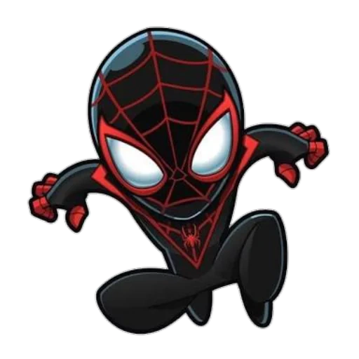 spider-man, miles morales spider-man, red cliff hero marvel spider-man, spider-man miles morales chibi, spider-man miles morales venom