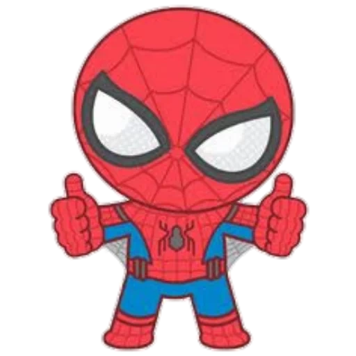 homme araignée, araignée de chibi, une petite araignée, chibi marvel man spider, chibi heroes marvel pauk man