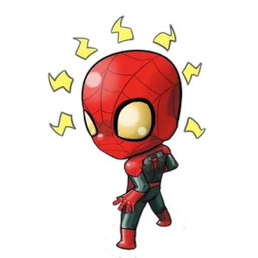 atendente morto 2, garçonete morto chibi, garçonete morto, homem-aranha, aranha de garçonete morta chibi