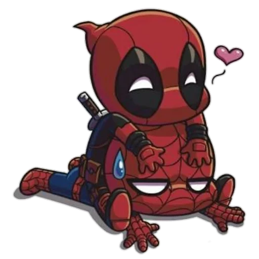 piscina morta, deadpool 2, deadpool chibi, deadpool marvel, chibi marvel deadpool