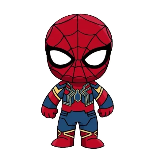 человек-паук, чиби марвел человек паук война бесконечности, человек паук чиби, игрушка, chibi железный spider man