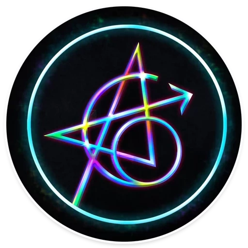 логотип мстителей фиолетовый, звезда пентаграмма, пентаграмма, стикер бесконечности, мстители война бесконечности