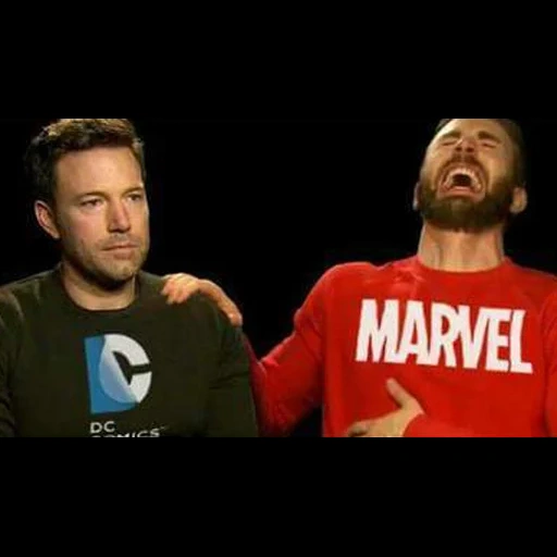 chris evans, ben affleck, dc vs marvel, triste ben affleck, ben affleck chris evans