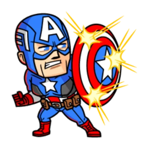 marvel, mini marvel, marvel mini hero, marvel captain america chibi