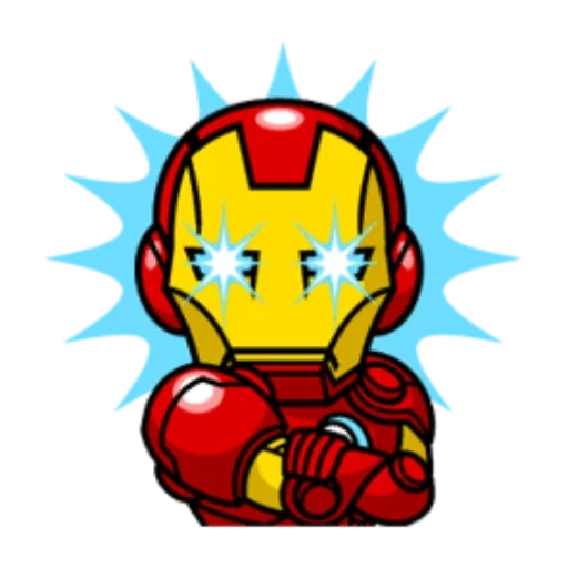 mini marvel, iron man, iron man mini, kartun iron man