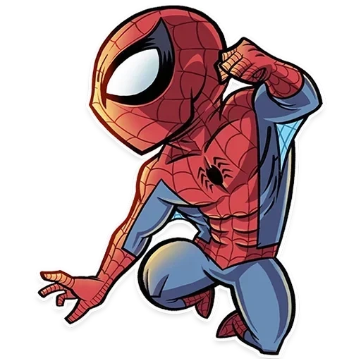 manusia laba-laba, marvel man spider, pria itu adalah laba laba kartun, chibi marvel man spider, heroes marvel man spider