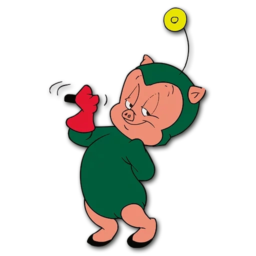 gnom prostark, looney tunes, der grüne zwerg, marvin marzian, porky pig looney tunes