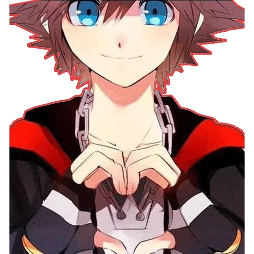 arte anime, anime fan art, kingdom hearts crossover, anime kingdom heart sora, kingdom hearts sora scream