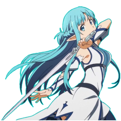 asuna, asuna alo, asuna yuki, asuna yuki é azul, mestres da espada online