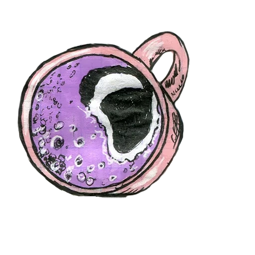 ojos retro, ilustración, joyas, joyería de violeta, anillo con un ojo morado