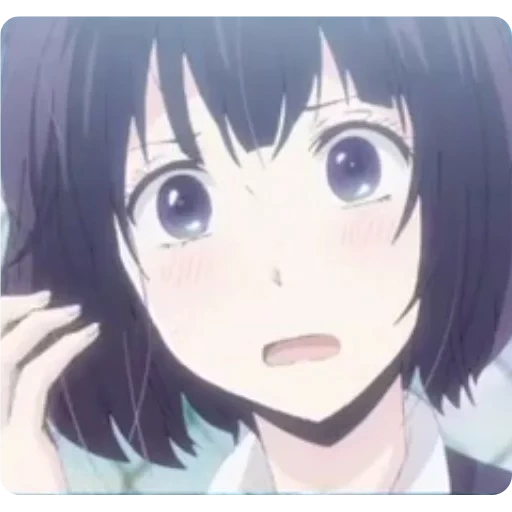 diagram, anime girl, hanabe yasuoka, karakter anime, hua bian laogang menangis