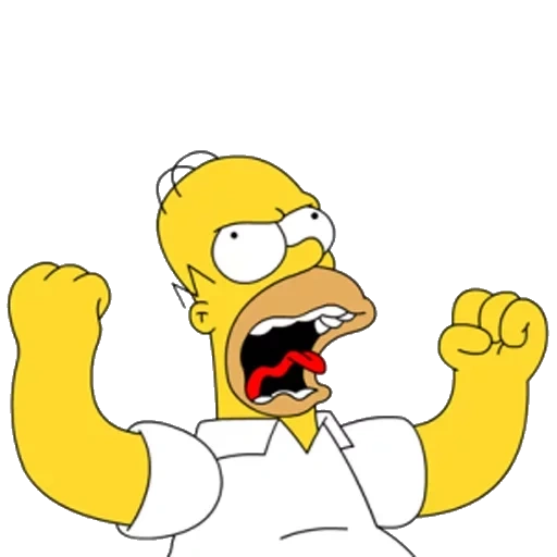 homer, meme bs, homer simpson, homer simpson marah, homer simpson berteriak