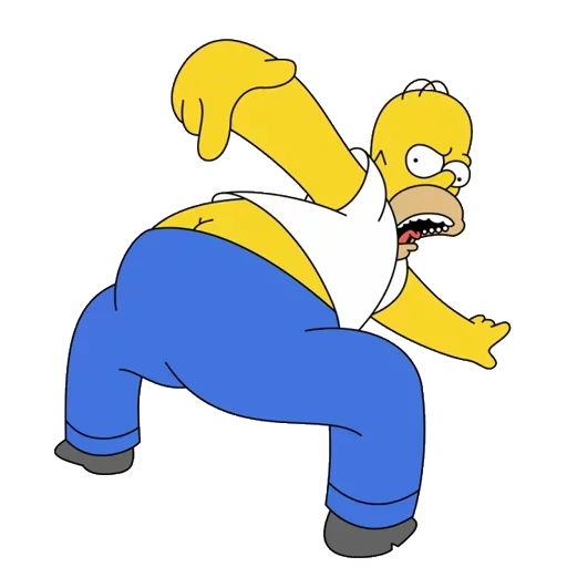 the simpsons, homer simpson, simpson cup, simpson character, homer simpson's ass