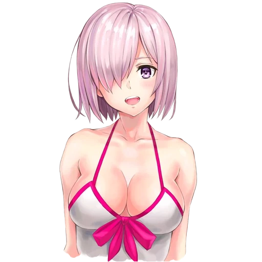 seni animasi, anime girl, shielder fate grand order