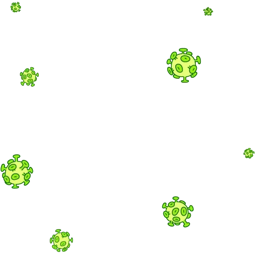 virus, клевер на белом фоне, клевер на прозрачном фоне, зеленая россыпь на прозрачном фоне, значок coronavirus