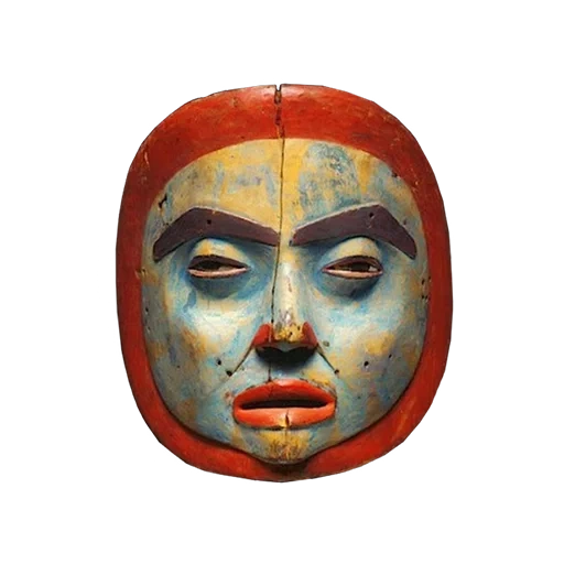 máscara, máscara de luna, máscara de mujer, máscara de zimchian, máscara africana moderna