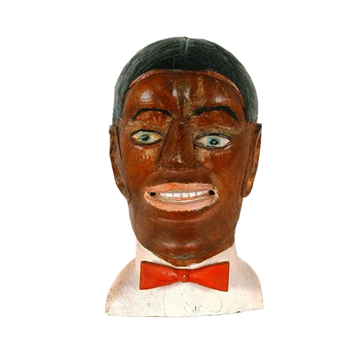 figure, louis armstrong figure, antiques pigging negro, louis armstrong singing animated figure toy