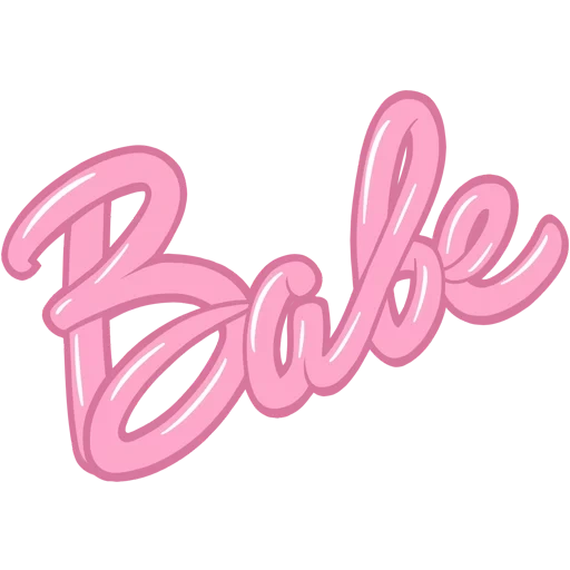 розовые, барби лого, барби логотип, логотип барби прозрачном фоне